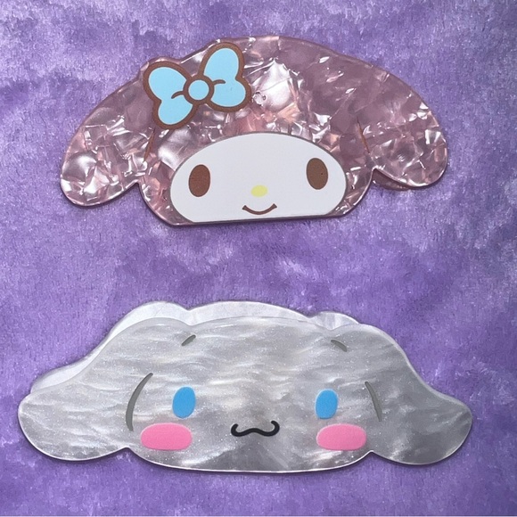 Hello Kitty Accessories - sanrio cinnamoroll & my melody claw clips